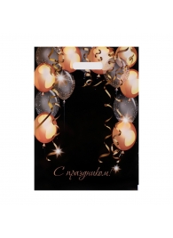 Пакет с вырубной ручкой и принтом в виде шариков (30х40 см) - Сима-Ленд - купить с доставкой в Ноябрьске