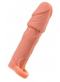 Телесная удлиняющая насадка с подхватом - 16 см. - ToyFa - в Ноябрьске купить с доставкой