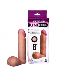 Фаллическая насадка для страпона UNICOCK 8  - 20 см. - LOVETOY (А-Полимер) - купить с доставкой в Ноябрьске