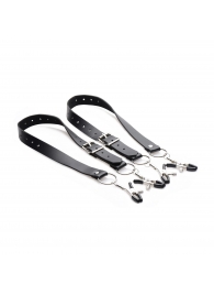 Ремни с зажимами для половых губ Spread Labia Spreader Straps with Clamps - XR Brands - купить с доставкой в Ноябрьске