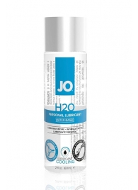Охлаждающий лубрикант на водной основе JO Personal Lubricant H2O COOLING - 60 мл. - System JO - купить с доставкой в Ноябрьске