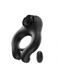 Черное эрекционное кольцо Abe с пультом ДУ - BeYourLover - в Ноябрьске купить с доставкой