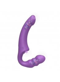 Фиолетовый безремневой страпон Straples Strap-On Dildo - Erokay - купить с доставкой в Ноябрьске