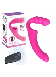 Розовый безремневой страпон Straples Strap-On Dildo - Erokay - купить с доставкой в Ноябрьске