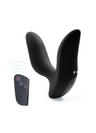 Черный вибромассажер простаты 3,5’’ Remote Control Curve P-spot Massager - 12 см. - Erokay - в Ноябрьске купить с доставкой