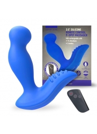 Синий вибромассажер простаты 3,5’’ Remote Control P-spot Massager - 12,5 см. - Erokay - в Ноябрьске купить с доставкой