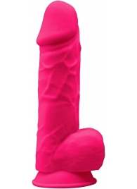 Ярко-розовый фаллоимитатор Model 1 - 21,5 см. - Adrien Lastic