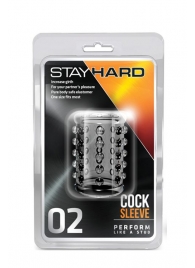 Прозрачная насадка на пенис с шишечками STAY HARD COCK SLEEVE 02 CLEAR - Blush Novelties - в Ноябрьске купить с доставкой