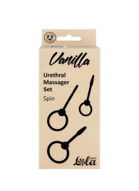 Набор из 3 черных уретральных массажеров Spin - Lola Games - купить с доставкой в Ноябрьске