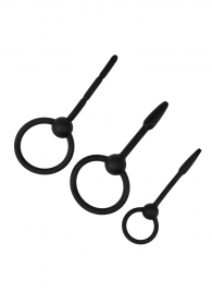 Набор из 3 черных уретральных массажеров Spin - Lola Games - купить с доставкой в Ноябрьске