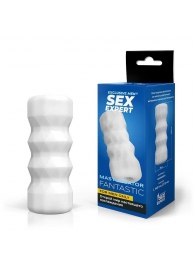 Белый нереалистичный мастурбатор - Sex Expert - в Ноябрьске купить с доставкой