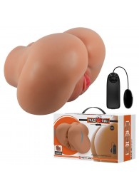 Карамельный мастурбатор-полуторс Luna с вибрацией - Baile - в Ноябрьске купить с доставкой