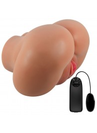 Карамельный мастурбатор-полуторс Luna с вибрацией - Baile - в Ноябрьске купить с доставкой