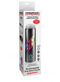 Перезаряжаемый мастурбатор-ротик Extreme Toyz Rechargeable Roto-Bator Mouth - Pipedream - в Ноябрьске купить с доставкой