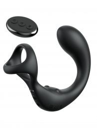 Черный стимулятор простаты с кольцом Ass-gasm Taint-alizer - Pipedream - в Ноябрьске купить с доставкой