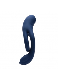 Синее эрекционное виброкольцо с двойным подхватом мошонки Ring Around The Rosy - Zero Tolerance - в Ноябрьске купить с доставкой