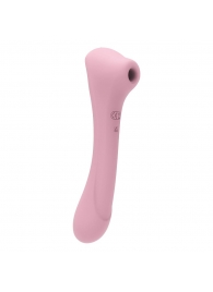 Нежно-розовый двусторонний стимулятор Daisy Massager - 20,2 см. - Adrien Lastic