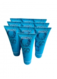 Набор из 10 пролонгирующих лубрикантов на водной основе Egzo Go (по 50 мл.) - EGZO - купить с доставкой в Ноябрьске