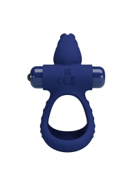 Синее эрекционное кольцо с вибрацией Luchito - Baile - в Ноябрьске купить с доставкой