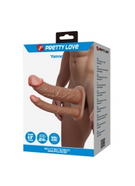 Реалистичная полая насадка на член для двойного проникновения Yairon - 17,5 см. - Baile - купить с доставкой в Ноябрьске