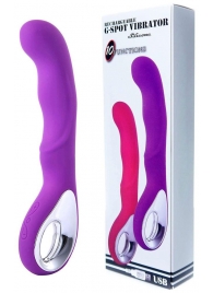Фиолетовый вибратор для массажа точки G - 20 см. - Boys of Toys