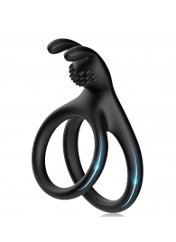 Черное эрекционное кольцо с подхватом мошонки - Boys of Toys - в Ноябрьске купить с доставкой