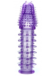 Фиолетовая закрытая насадка на пенис - 13,5 см. - Boys of Toys - в Ноябрьске купить с доставкой