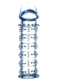 Прозрачная насадка на пенис с рельефом - 12 см. - Boys of Toys - в Ноябрьске купить с доставкой