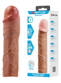 Удлиняющая насадка на пенис Stevenson - 20,5 см. - Baile - в Ноябрьске купить с доставкой