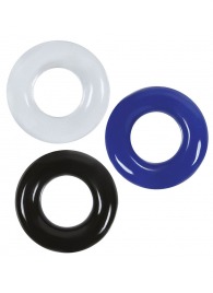 Набор из 3 эрекционных колец без рельефа - Boys of Toys - в Ноябрьске купить с доставкой