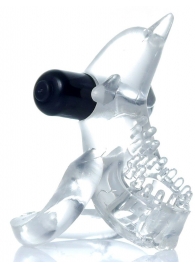 Прозрачное эрекционное виброкольцо с дельфином - Boys of Toys - в Ноябрьске купить с доставкой