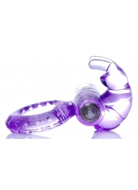 Сиреневое эрекционное виброкольцо с клиторальным зайчиком - Boys of Toys - в Ноябрьске купить с доставкой