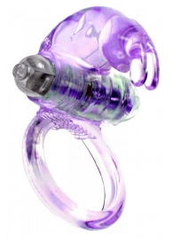 Сиреневое эрекционное виброкольцо с клиторальным зайчиком - Boys of Toys - в Ноябрьске купить с доставкой