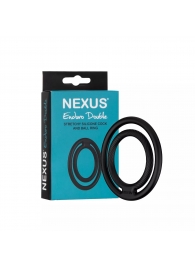 Черное двойное эрекционное кольцо Nexus Enduro Double - Nexus Range - в Ноябрьске купить с доставкой