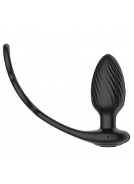 Черная анальная вибровтулка Tornado with Cock   Ball Rings с эрекционными кольцами - Nexus Range