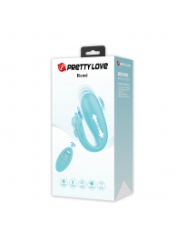 Аквамариновый интерактивный вибростимулятор с поступательными движениями Klay - Baile