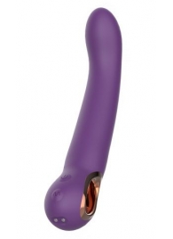 Фиолетовый силиконовый вибратор - 22,1 см. - Secwell