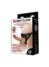 Страпон с универсальным поясом Fogg - 17,5 см. - Baile - купить с доставкой в Ноябрьске