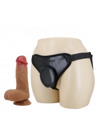 Страпон с универсальным поясом Fogg - 17,5 см. - Baile - купить с доставкой в Ноябрьске