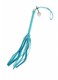 Голубая кожаная плеть - 50 см. - Pecado - купить с доставкой в Ноябрьске