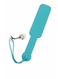 Голубой кожаный пэддл - 37 см. - Pecado - купить с доставкой в Ноябрьске