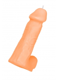 Оранжевая сувенирная свеча «Пенис» - Pecado - купить с доставкой в Ноябрьске
