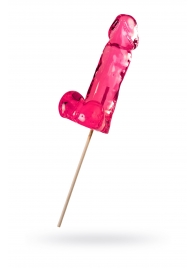 Розовый леденец в форме члена со вкусом айриш крим - 173 гр. - Sosuчki - купить с доставкой в Ноябрьске