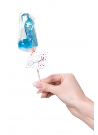 Голубой леденец в форме члена со вкусом блю кюрасао - 80 гр. - Sosuчki - купить с доставкой в Ноябрьске