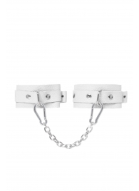 Белые мини-оковы со скруглёнными углами - Pecado - купить с доставкой в Ноябрьске