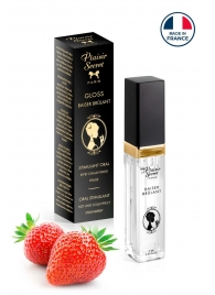 Стимулирующий блеск для губ со вкусом клубники - 7 мл. - Plaisir Secret - купить с доставкой в Ноябрьске