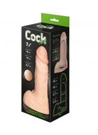 Телесный фаллоудлинитель с мошонкой Cock Next - 19 см. - LOVETOY (А-Полимер) - в Ноябрьске купить с доставкой