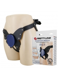 Синие трусики харнесс с платформой Caludio II - Baile - купить с доставкой в Ноябрьске