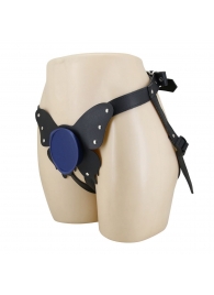 Синие трусики харнесс с платформой Caludio II - Baile - купить с доставкой в Ноябрьске