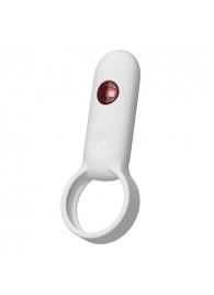 Белое эрекционное виброкольцо с пультом ДУ - Youvic - в Ноябрьске купить с доставкой